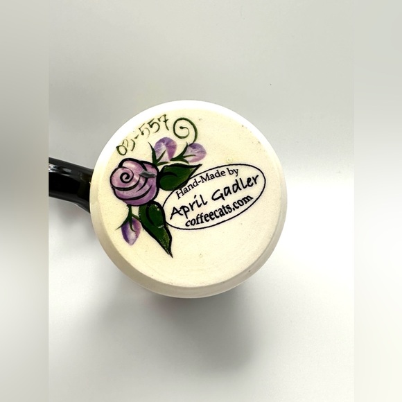 April Gadler Coffee Siamese Cat Mug ~ Hand Painted - Picture 6 of 10